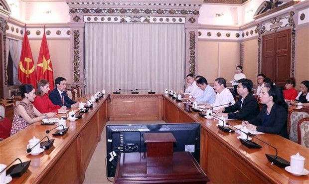 At the reception (Photo: VNA) At the reception (Photo: VNA)