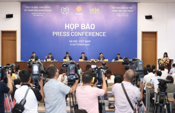 At the press conference