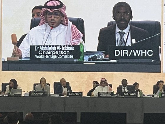 Ha Long Bay – Cat Ba Archipelago is recoginzed as the World Natural Heritage at the 45th session of the World Heritage Committee in Riyadh, Saudi Arabia on September 16, 2023.