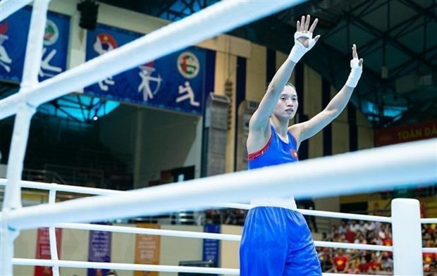 Female boxer Nguyen Thi Tam is expected to win medal at ASIAD 19. (Photo: VNA)