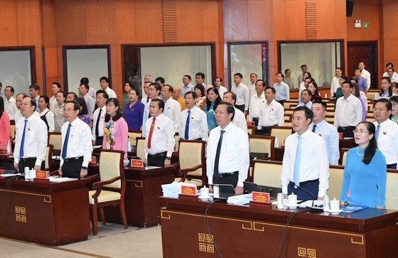 The 10th tenure Ho Chi Minh City People's Council organizes the 11th session on September 19 morning. (Photo: Viet Dung)