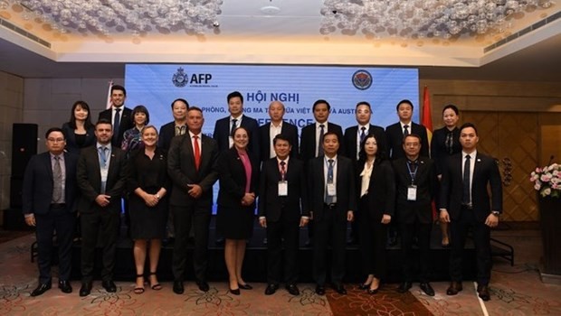 Vietnamese and Australian officials at the conference (Photo: baochinhphu.vn)