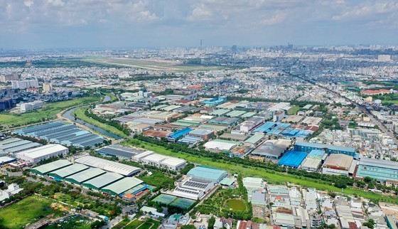 A view of some industrial establishments A view of some industrial establishments