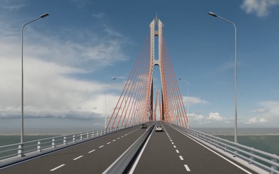 Perspective of Dai Ngai Bridge