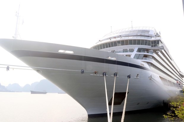 The Viking Orion arrives in Ha Long (Photo: VNA)