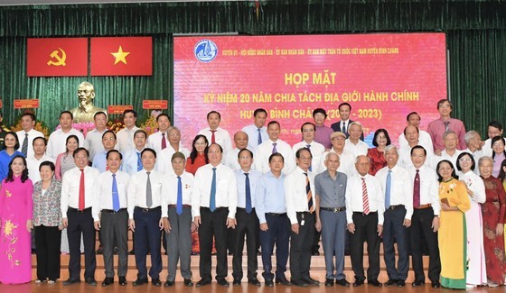 Deputy Secretary of Ho Chi Minh City Party Committee Nguyen Ho Hai and delegates attend the meeting. (Photo: Viet Dung)