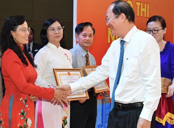 Deputy Secretary of the Ho Chi Minh City Party Committee Nguyen Ho Hai at the meeting. (Photo: Viet Dung)