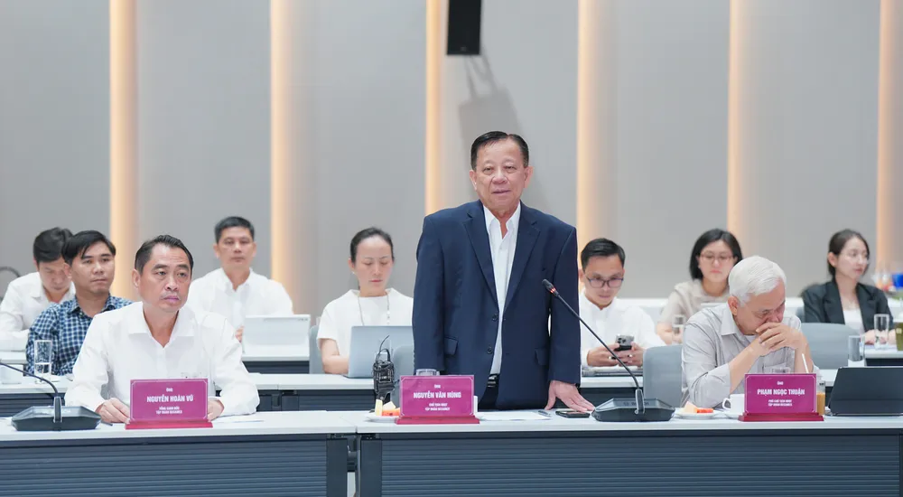 Chủ tịch HĐQT Tập đoàn Becamex Nguyễn Văn Hùng cho biết, tập đoàn đang thực hiện 3 mục tiêu chiến lược phát triển hệ sinh thái công nghệ cao