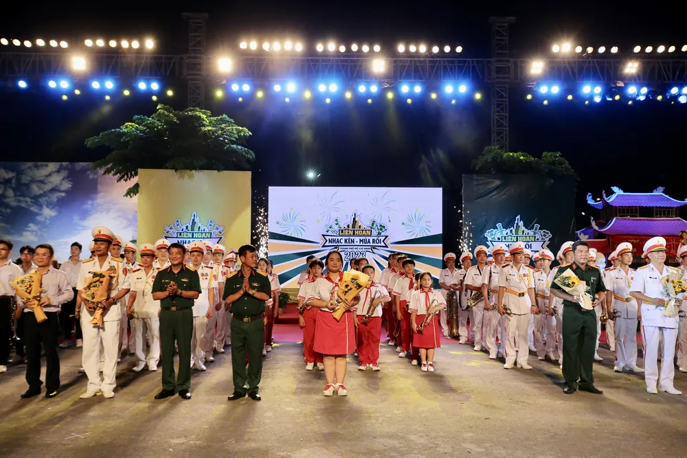 Các đội nhạc kèn tham gia Liên hoan Nhạc kèn TPHCM 2023. Ảnh: DŨNG PHƯƠNG