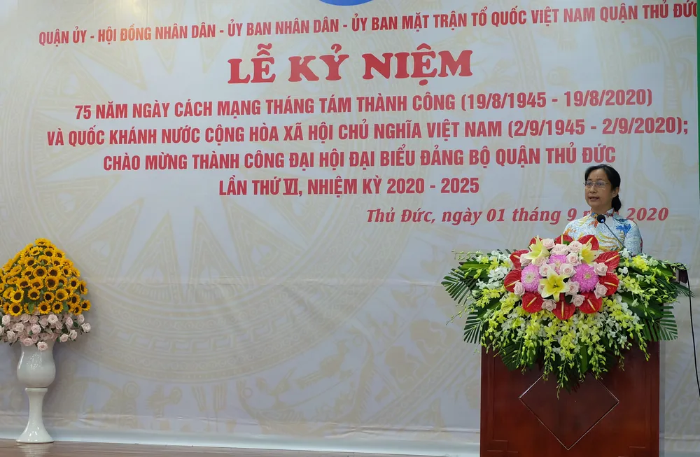 Quận Thủ Đức kỷ niệm 75 năm Cách mạng Tháng Tám và Quốc khánh 2-9 ảnh 1