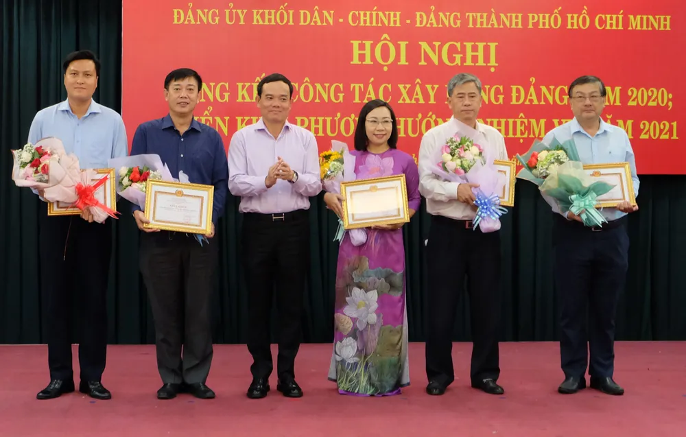 Đảng ủy Khối Dân - Chính - Đảng tổng kết công tác xây dựng Đảng năm 2020 ảnh 2