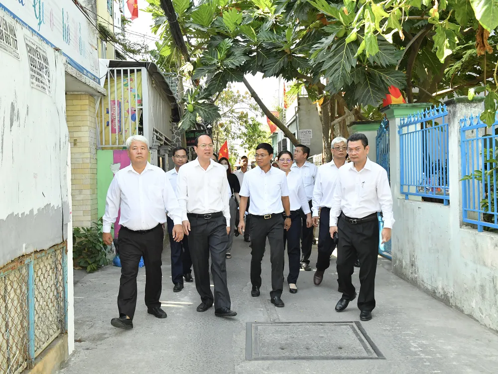 Quận 7 vận động nhân dân hiến đất mở rộng 10 tuyến hẻm ảnh 1