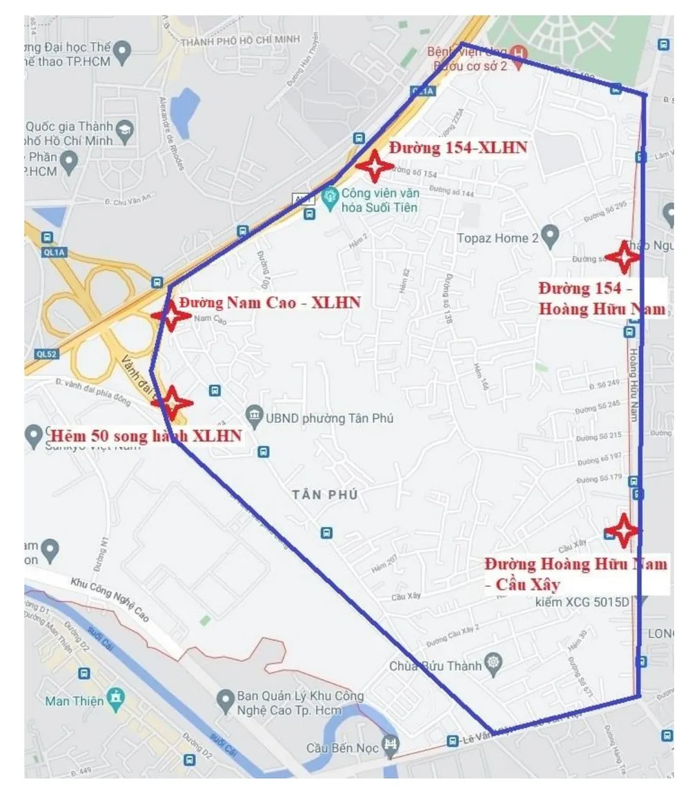 TP Thủ Đức phong tỏa toàn bộ phường Tân Phú từ 0 giờ ngày 6-7 ảnh 1