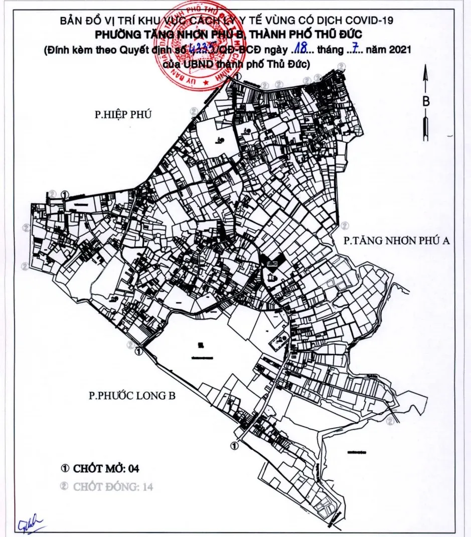 0 giờ ngày 19-7, TP Thủ Đức phong tỏa phường thứ 10 và 11 trên địa bàn ảnh 1