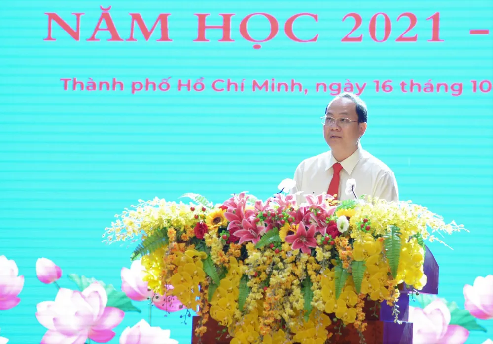 Sinh viên Học viện Cán bộ TPHCM bắt đầu năm học mới ảnh 1