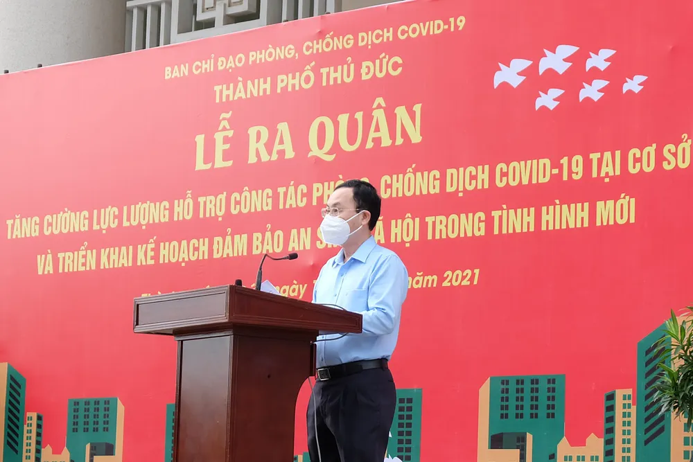 TP Thủ Đức tăng cường 2.300 người về các phường hỗ trợ phòng chống dịch Covid-19 ảnh 1