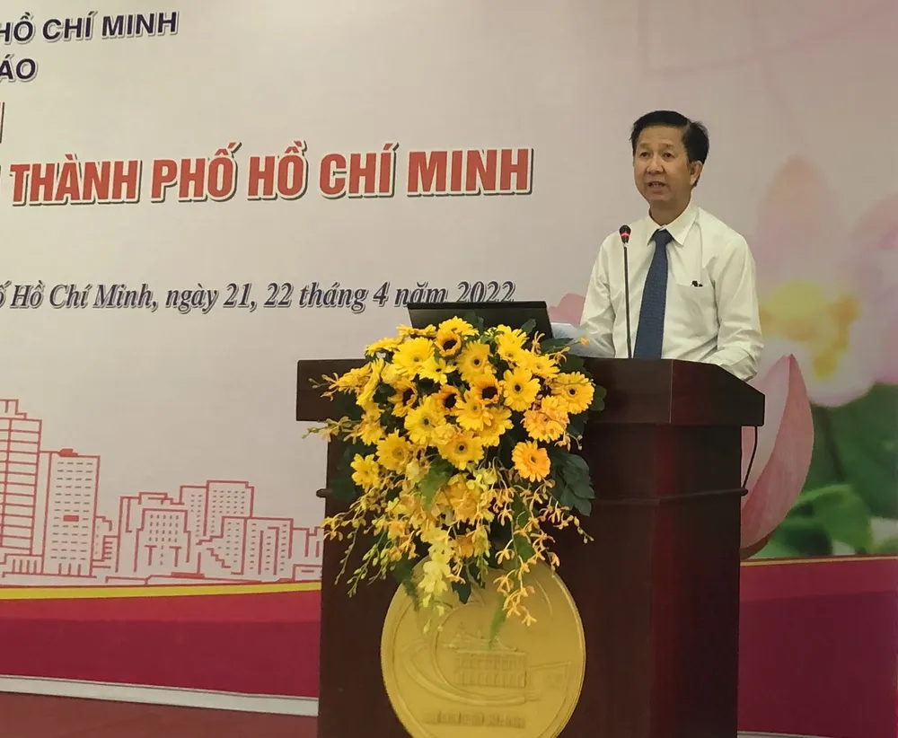 Khai mạc hội thi giảng viên lý luận chính trị giỏi TPHCM năm 2022 ảnh 2