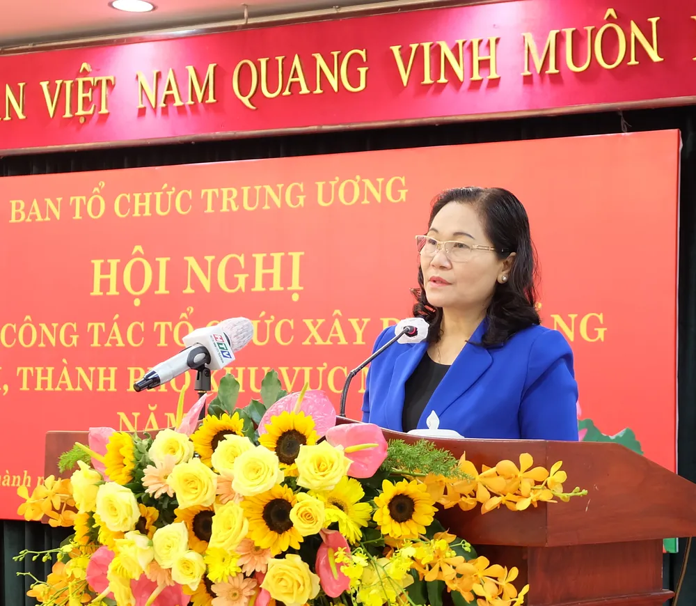 Giao ban công tác tổ chức xây dựng Đảng 21 tỉnh, thành phố khu vực phía Nam năm 2022  ​ ảnh 2