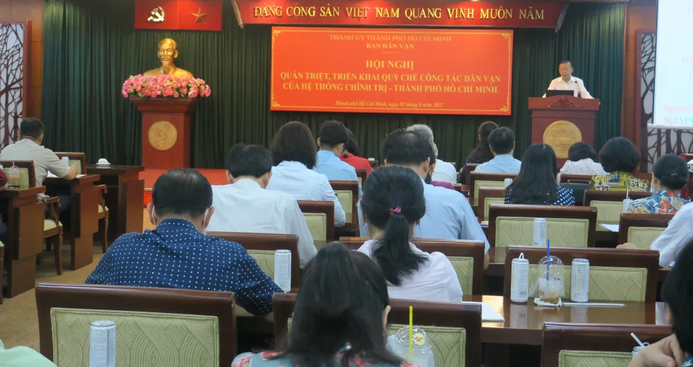 TPHCM quán triệt Quy chế Công tác dân vận của hệ thống chính trị ảnh 2