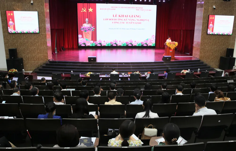 TPHCM: Bồi dưỡng kỹ năng, nghiệp vụ công tác tuyên giáo cho hơn 420 học viên ảnh 2