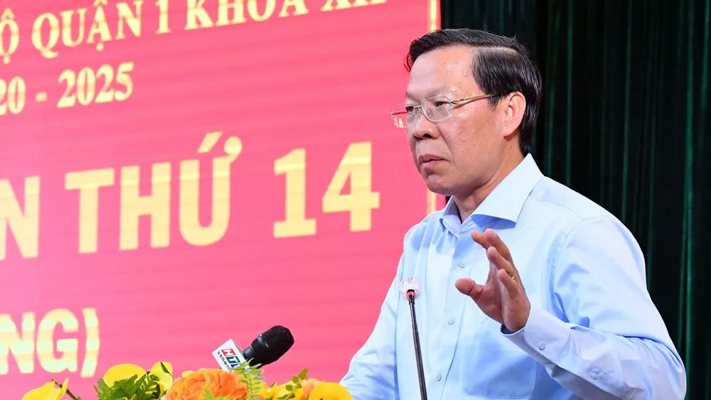 Chủ tịch UBND TPHCM Phan Văn Mãi: Quận 1 phải đảm bảo tuyệt đối an toàn về an ninh trật tự ảnh 1