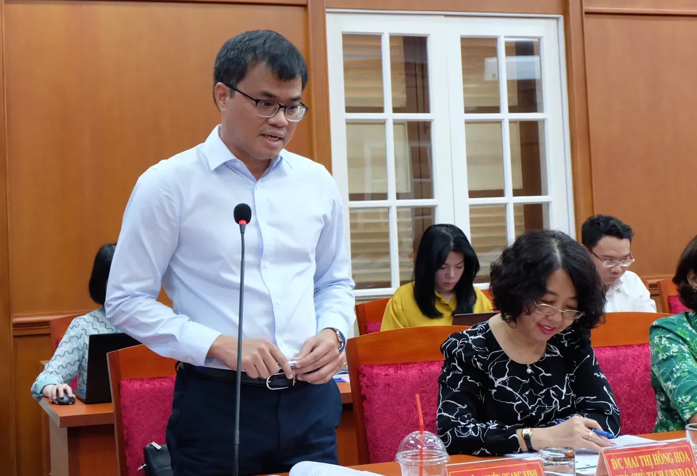 Phó Chủ tịch UBND quận 1 Vũ Nguyễn Quang Vinh phân tích về các giải pháp của quận