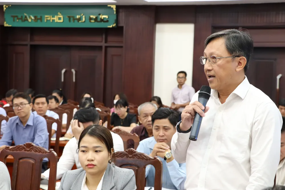 Các doanh nghiệp đề xuất nhiều giải pháp để thúc đẩy đầu tư trên địa bàn TP Thủ Đức Các doanh nghiệp đề xuất nhiều giải pháp để thúc đẩy đầu tư trên địa bàn TP Thủ Đức