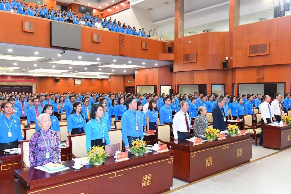 Các đại biểu tham dự Đại hội Công đoàn TPHCM lần thứ XII. Ảnh: VIỆT DŨNG Các đại biểu tham dự Đại hội Công đoàn TPHCM lần thứ XII. Ảnh: VIỆT DŨNG