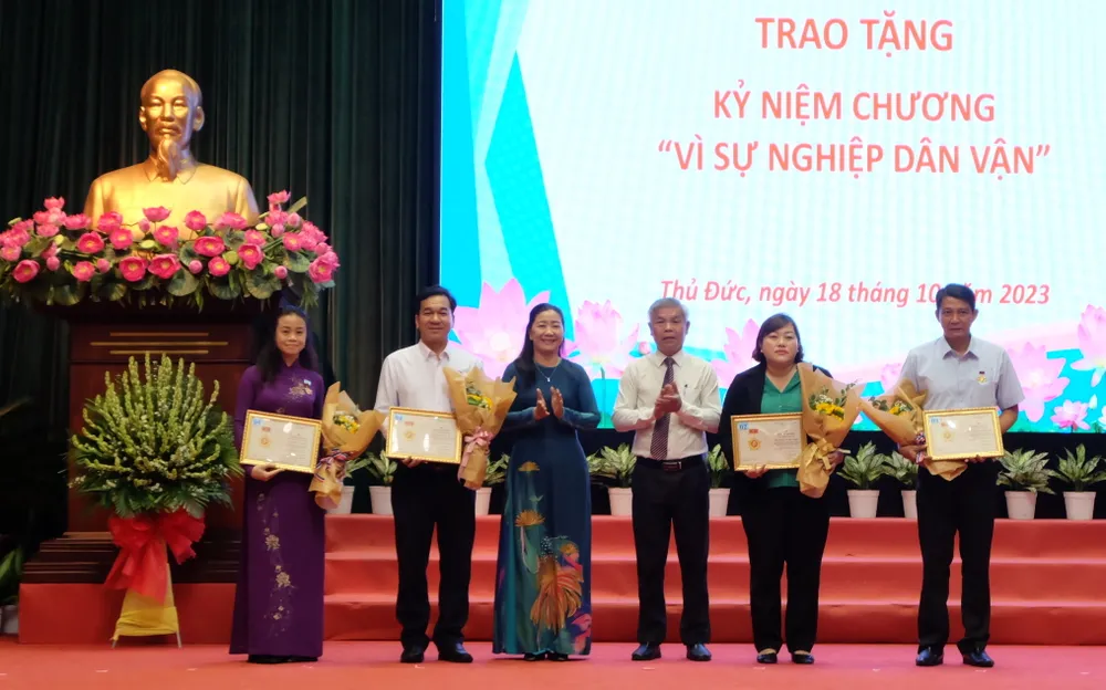 Các cá nhân được nhận Kỷ niệm chương “Vì sự nghiệp Dân vận” của Ban Dân vận Trung ương