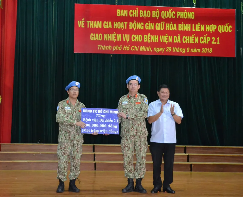 Tối 1-10, Bệnh viện dã chiến 2.1 sẽ lên đường qua Nam Sudan ảnh 1