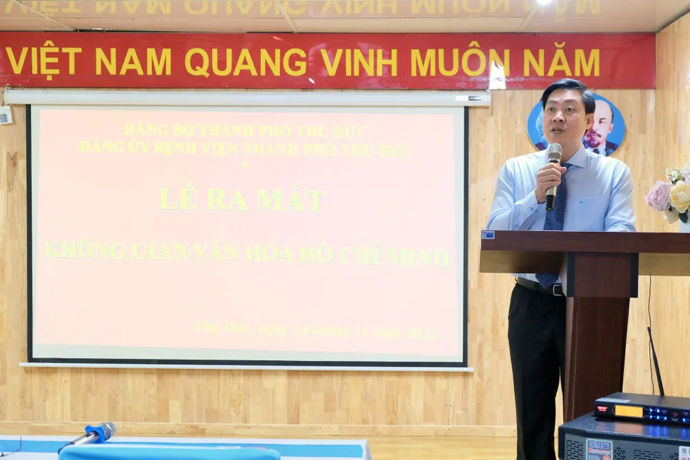 Bệnh viện TP Thủ Đức ra mắt “Không gian văn hóa Hồ Chí Minh” ảnh 1