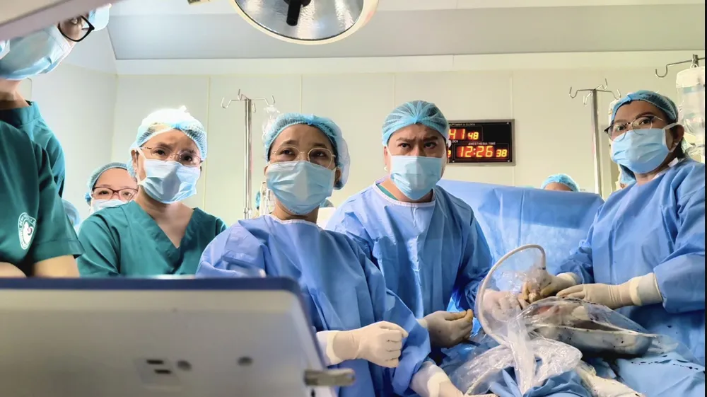 Một ca can thiệp bào thai tại Bệnh viện Từ Dũ 