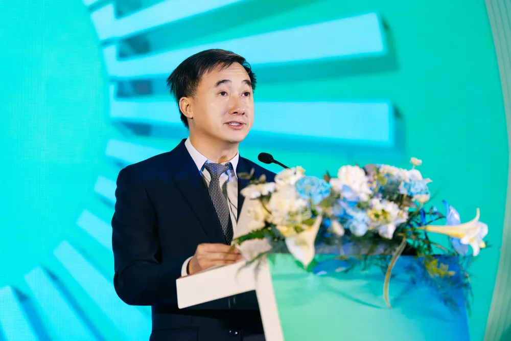 Thứ trưởng Bộ Y tế Trần Văn Thuấn phát biểu tại buổi lễ công bố đạt chứng nhận JCI Enterprise của Tập đoàn Y khoa Sài Gòn