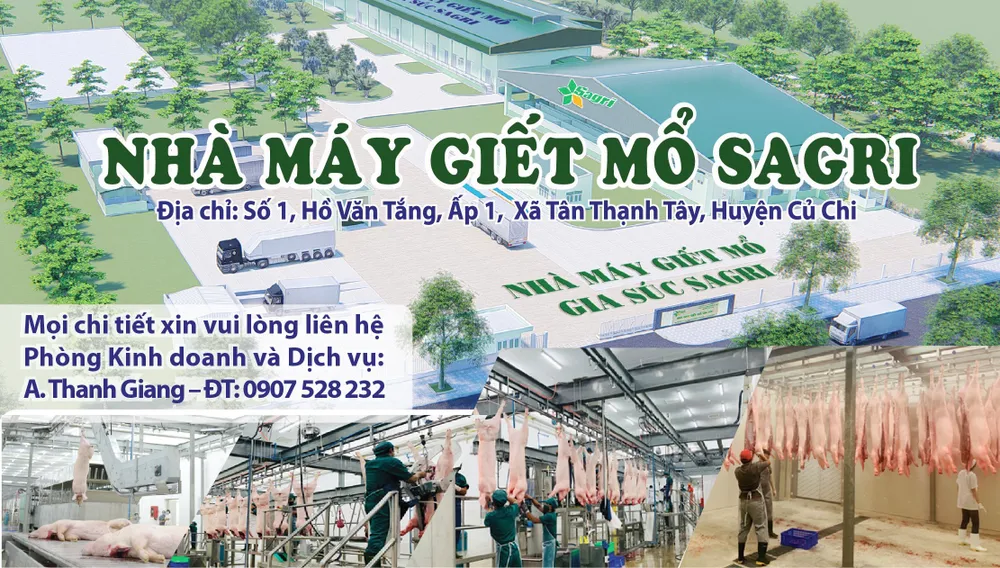 Nhà máy giết mổ SAGRI gia công giết mổ gia súc ảnh 1