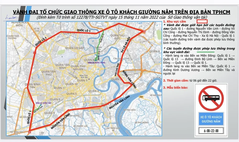 Đề xuất cấm xe giường nằm vào trung tâm TPHCM trong khung 6 - 22 giờ ảnh 2