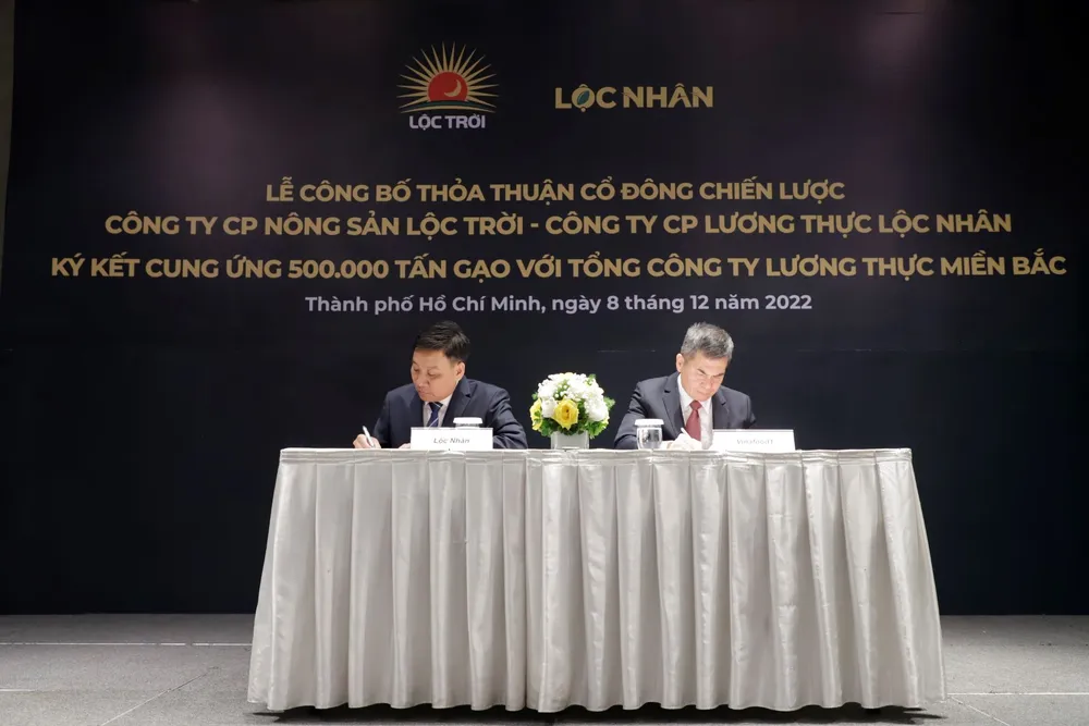 Lộc Trời cung ứng 500.000 tấn gạo cho Tổng công ty Lương thực miền Bắc trong năm 2023 ảnh 1