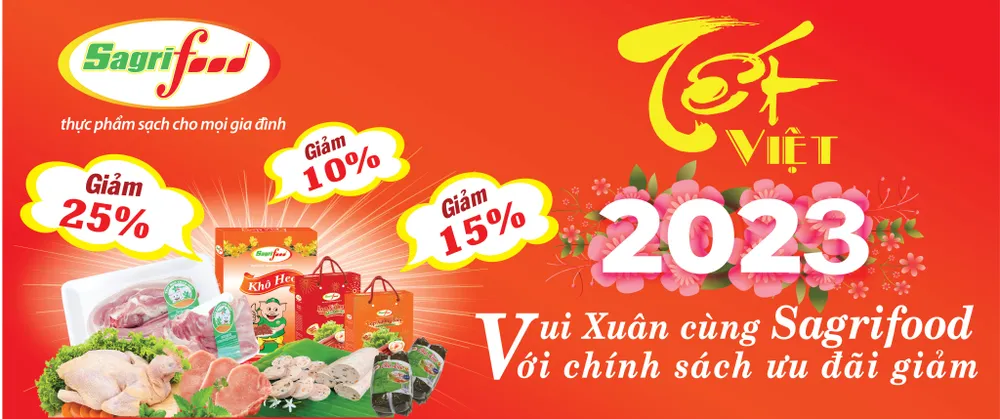  SAGRIFOOD tung ra chương trình khuyến mãi giảm giá sốc dịp Tết Nguyên đán 2023 ảnh 1