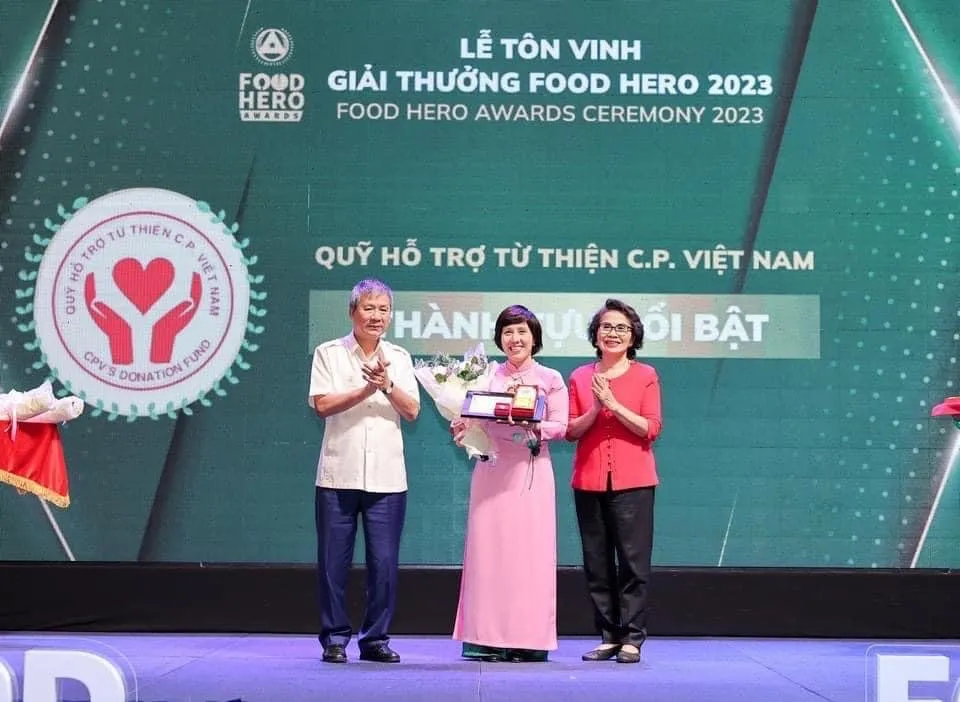 Quỹ Hỗ trợ từ thiện C.P. Việt Nam vinh dự nhận giải “Thành tích nổi bật”