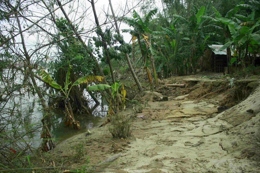 Sông Trà Bồng sạt lở nghiêm trọng đe dọa hàng trăm hộ dân ảnh 6