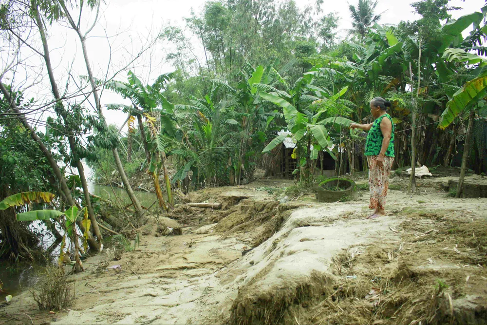 Sông Trà Bồng sạt lở nghiêm trọng đe dọa hàng trăm hộ dân ảnh 5