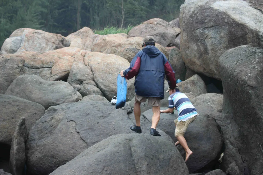 Chênh vênh trên đá khai thác rau mứt biển ảnh 8