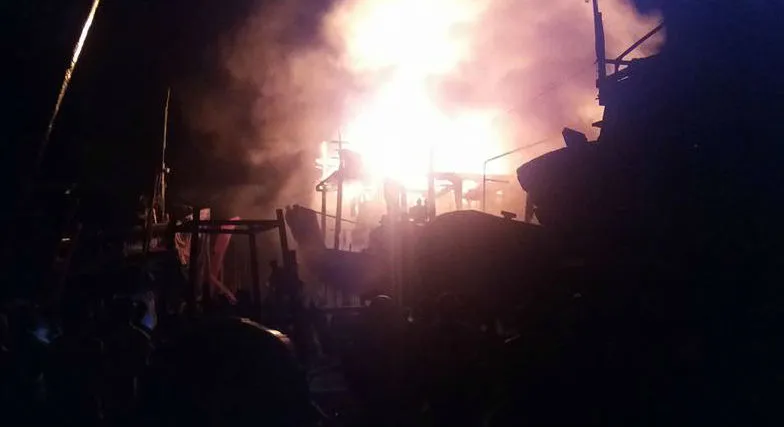 Tàu cá Phổ Quang bốc cháy rạng sáng