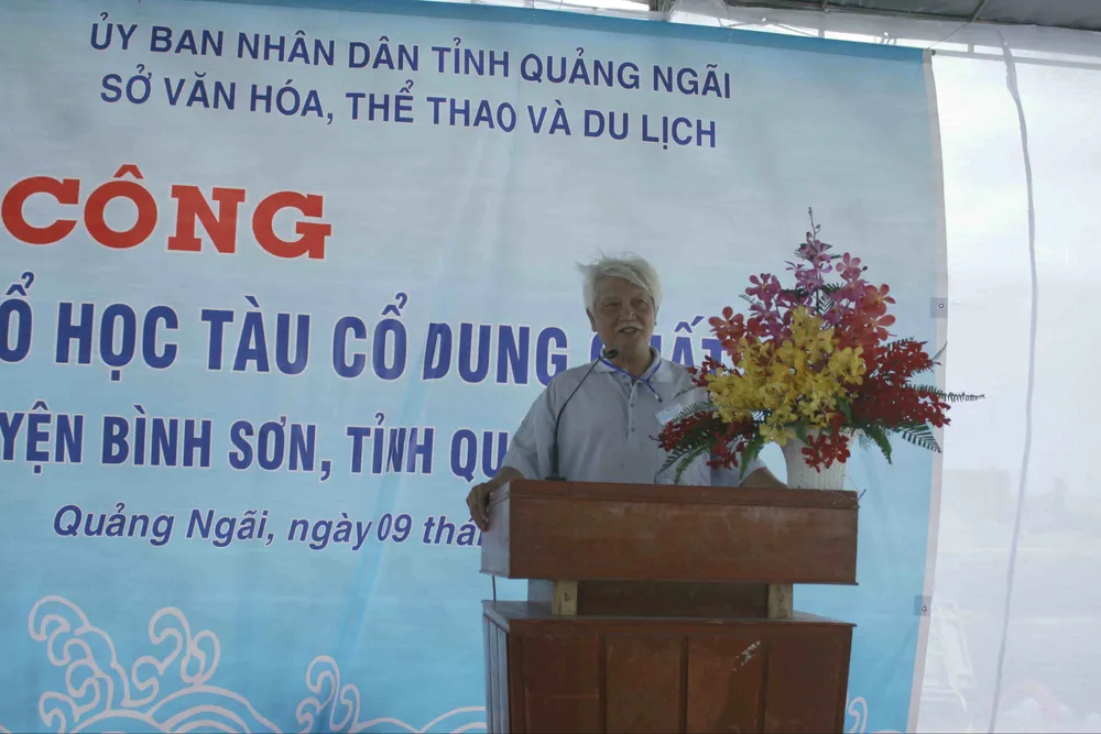 Khởi công công trình khai quật tàu cổ Dung Quất tại Quảng Ngãi ảnh 1