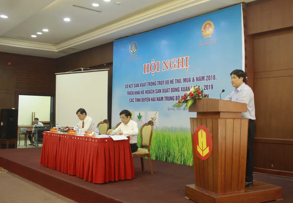 Sơ kết sản xuất trồng trọt năm 2018 các tỉnh duyên hải Nam Trung Bộ và Tây Nguyên ảnh 1