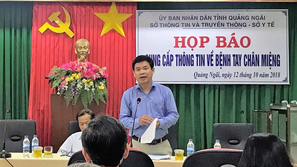 Quảng Ngãi thông tin về bệnh tay chân miệng