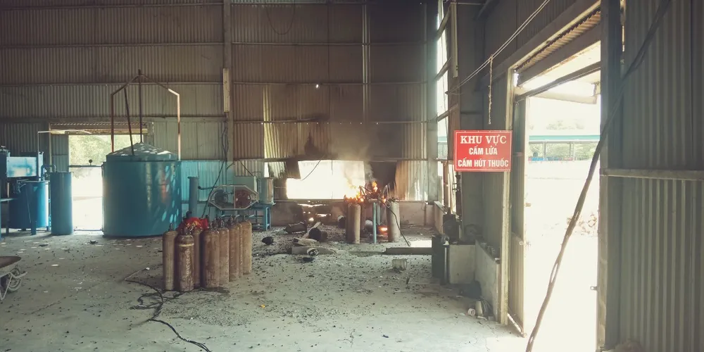 Quảng Ngãi: Nổ khí gas, 3 công nhân bị thương ảnh 1