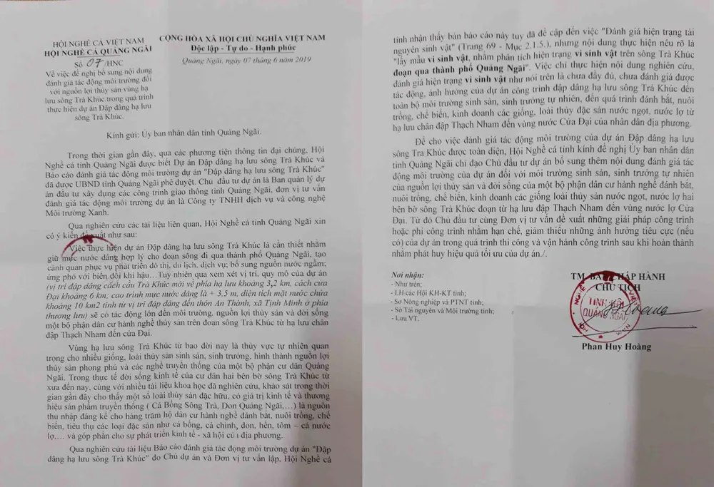 Hội Nghề cá Quảng Ngãi lo lắng về nguồn lợi thủy sản, sinh kế ảnh 1
