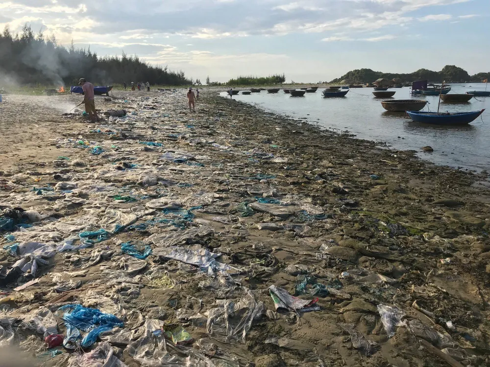 Chỉ 7 ngày, 140 người dân dọn sạch rác bãi biển Sa Cần ảnh 1