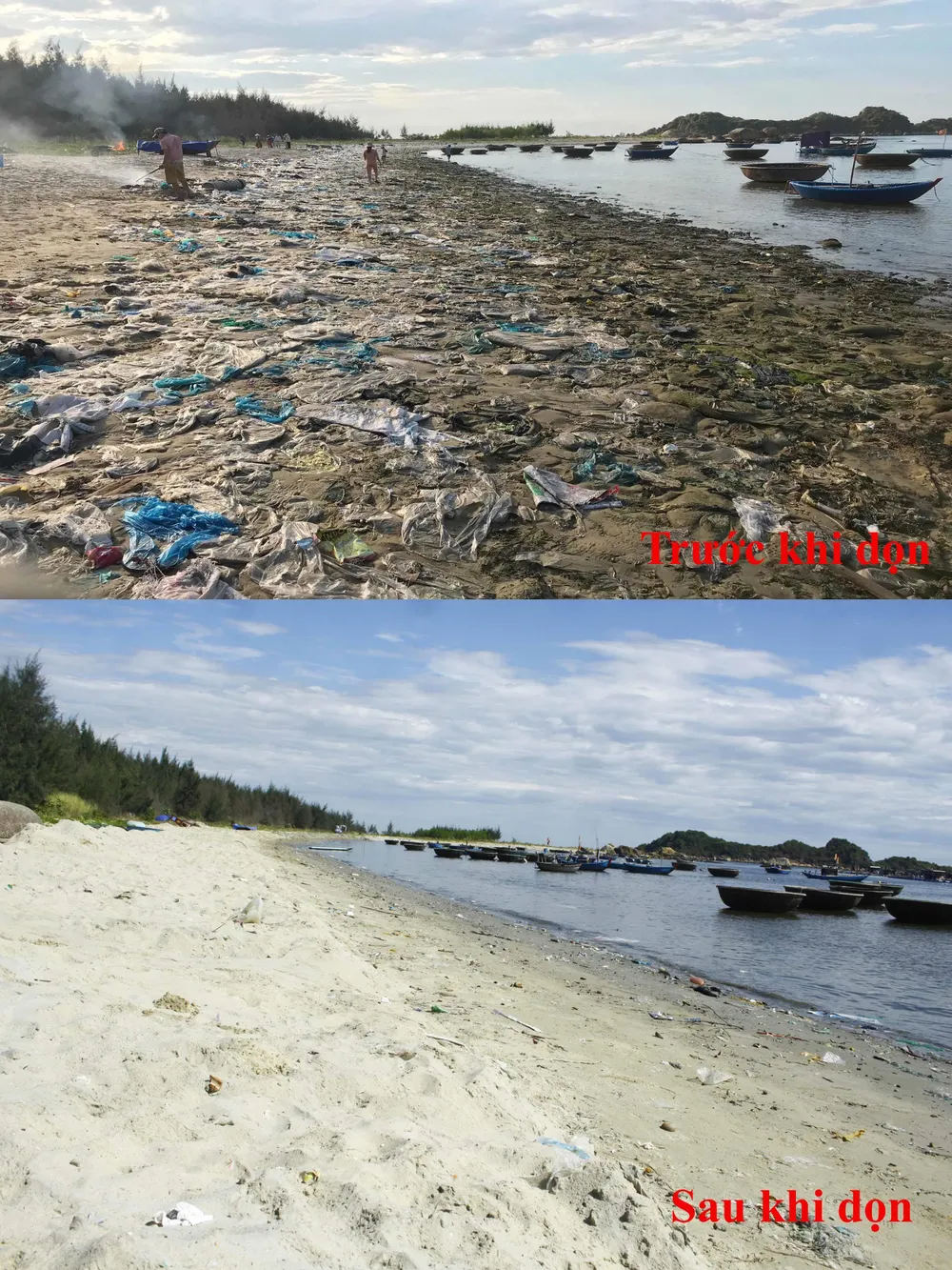 Chỉ 7 ngày, 140 người dân dọn sạch rác bãi biển Sa Cần ảnh 5