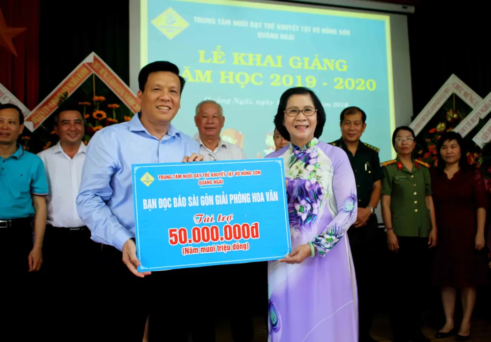 Hơn 3 tỷ đồng ủng hộ Trung tâm Nuôi dạy trẻ khuyết tật Võ Hồng Sơn ảnh 3